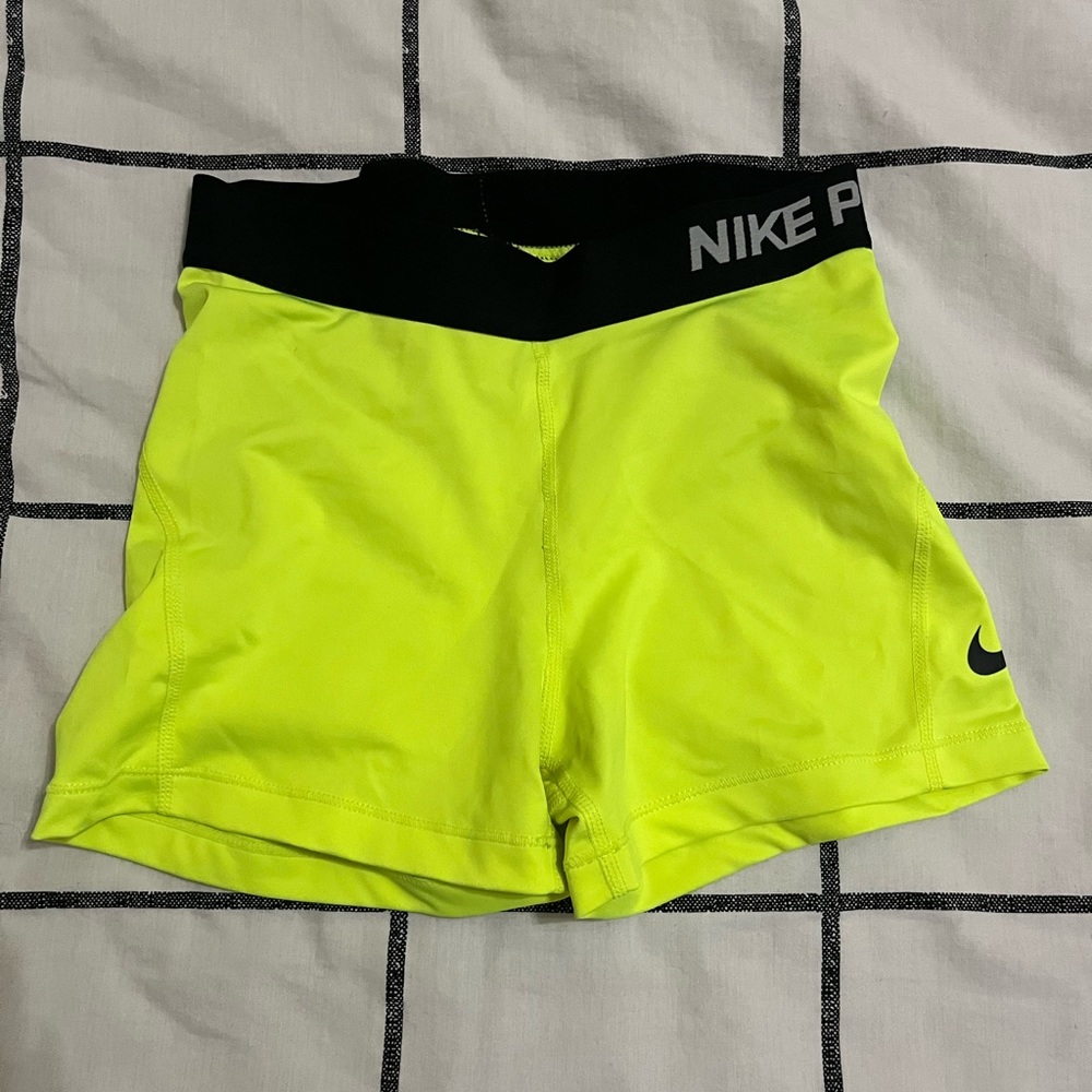 Neon Nike Pro Spandex Size S